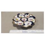 Limoges Cobalt Blue & Gold Porcelain Oyster Plate