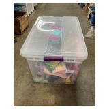 Storage Tote With Barbie Car, Model Kit, Train