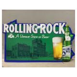 Rolling Rock Metal Advertising Sign
