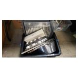 Box Lot Of Assorted Baking Pans & More