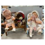Snoozing IdealPull String Doll, Chrissy Doll,