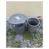 (2) Garbage Cans