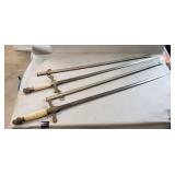(2) Vintage Swords w/ Metal Sheaths (34" Total