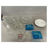 Ashtrays, Candlewick Cup, Measuring Cup, Bowl
