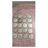 (20) U.S. Roosevelt Silver Dimes (90% Silver)