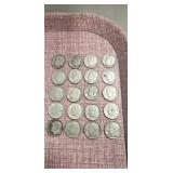 (20) U.S. Roosevelt Silver Dimes (90% Silver)