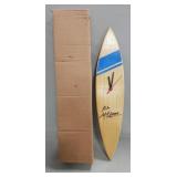 Autographed Surf Board Clock, Signed By Laird