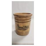 (1) Vintage Yellow Ware Advertising Beater Jar