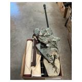Box Lot With Decorative Banners, Home Decor