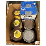 Box Lot With Paints, Stains, Water Repellent
