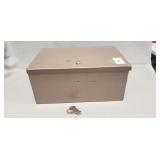 (1) Metal Security Box w/ (2) Keys (14"ï¿½9"ï¿½6")