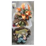 Assortment Of Artificial Floral Arrangements,