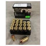 (20) Rounds Of Nosler .45 ACP Ammo