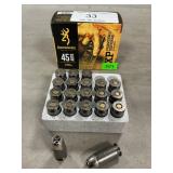 (20) Rounds Of Browning .45 Auto Ammo
