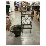 Wrought Iron Stand, Metal Planter
