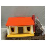1974 Hasbro Weebles Cowboy Bunkhouse Playset