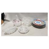 Tray Lot Of Assorted Glassware/Dishware