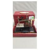 Vintage Toy Sewing Machine w/ Case (Made In