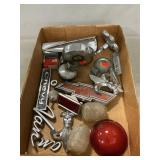 Vintage Car Emblems, Light Covers, Parts