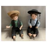 Danbury Mint Porcelain ï¿½Samuelï¿½ &ï¿½Joshuaï¿½ Amish