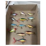 (13) Fishing Lures Including Shad Raps & Skitter