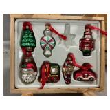 (2) Mikasa 8 Pc. Glass Christmas Ornament Sets (1
