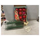 Vintage Glass Christmas Ornaments, Fencing,