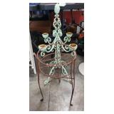 (1) Metal Plant Stand (21" Tall/10" Diameter) &