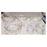 (9)  Pieces Of Assorted Heisey Glassware