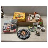 Vintage Greeting Cards, Patches, Mini Tea Set