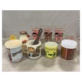 1970ï¿½s Love Isï¿½Glasses, Daisy Sour Cream Glass,