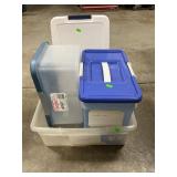 Lot Of Plastic Storage Bins