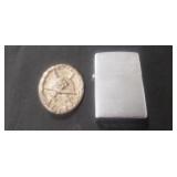 (1) WWII German Wound Badge & (1) ZIPPO Lighter