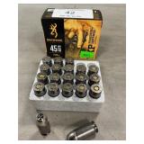 (20) Rounds Of Browning .45 Auto Ammo