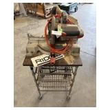 Ridgid Chop Saw on Cart