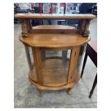 Bowed Glass Cabinet