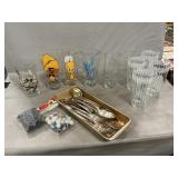 Looney Tunes Glasses, Vintage 4 Pc. Glass Set,