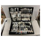 Rogers Silverplate Flatware In Chest