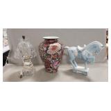 Accent Electric Table Lamp, Vase & Ceramic