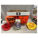 Blow Mold Halloween Buckets, 1950ï¿½s Cereal