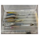 (13) Hard Bait Lures In Double-Sided Organizer
