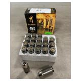 (20) Rounds Of Browning .45 Auto Ammo