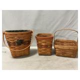 (3) Longaberger Baskets