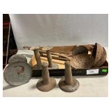 Antique Hog Scrapers, Ladles, Meat Hook, Forged