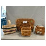 (4) Longaberger Baskets