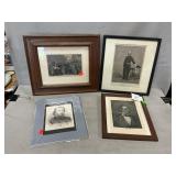(4) Civil War Engraving Prints