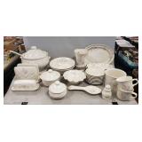 Assorted Pfaltzgraff "Tea Rose" Pattern Stoneware
