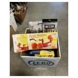 Box Lot With Apple Peeler, New Grater, Pasta
