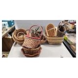 (15) Assorted Wicker Baskets