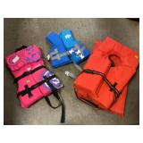 Infant, Child & (2) Adult Life Vests